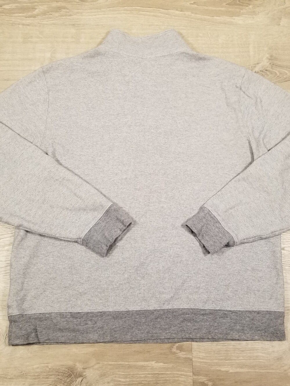 Brooks Brothers Quarter Zip Pullover Sweater Gray Womens Large Golf Outdoor - Picture 6 of 8